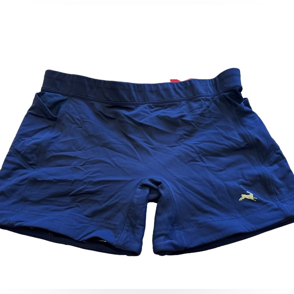 Women’s Tracksmith Lane Five Short Tights size Medium. Worn once. Navy blue.